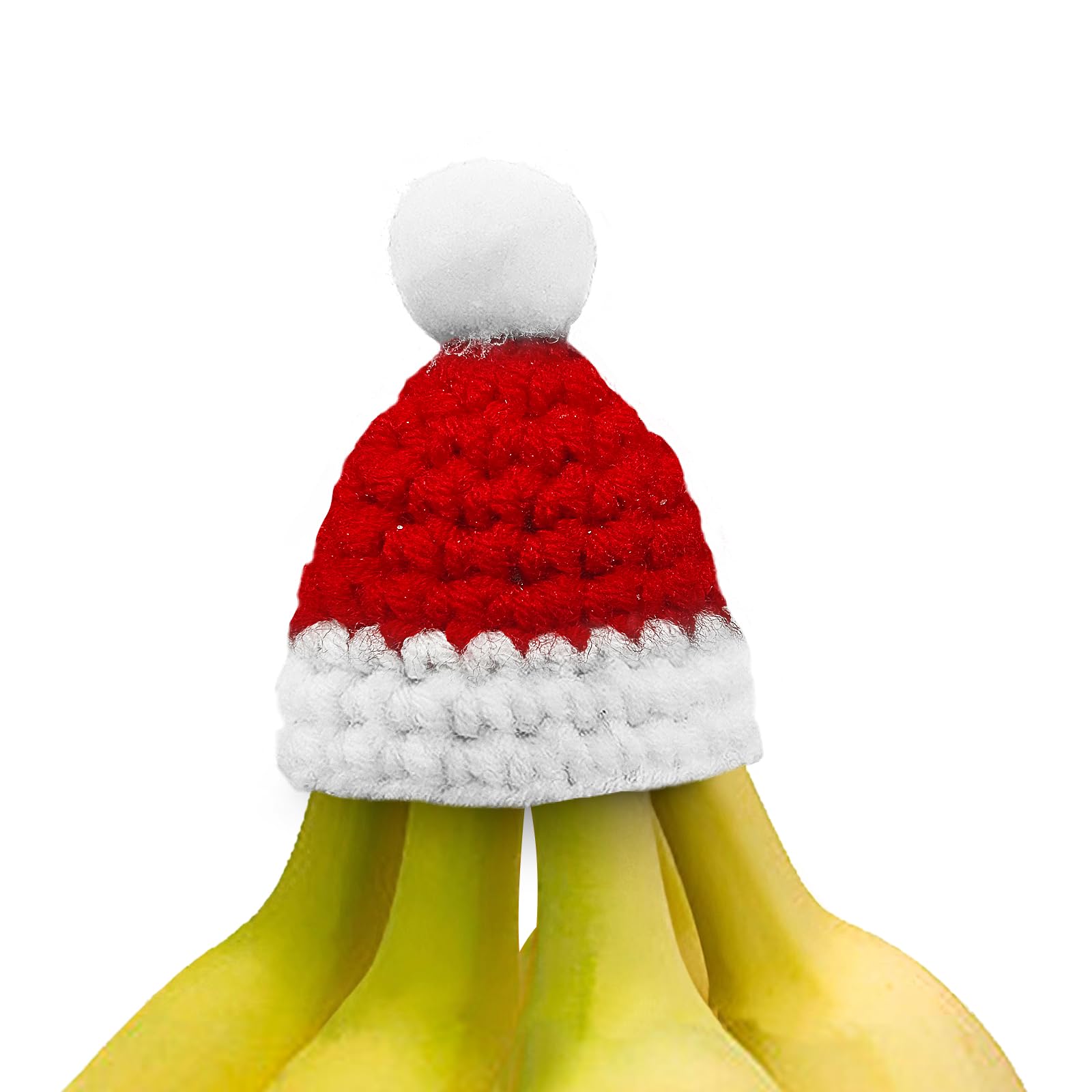 ZHIEND Banana Hats Set,Silicone Cover For Banana,Keep One or More Bananas Fresh (Christmas Hat)