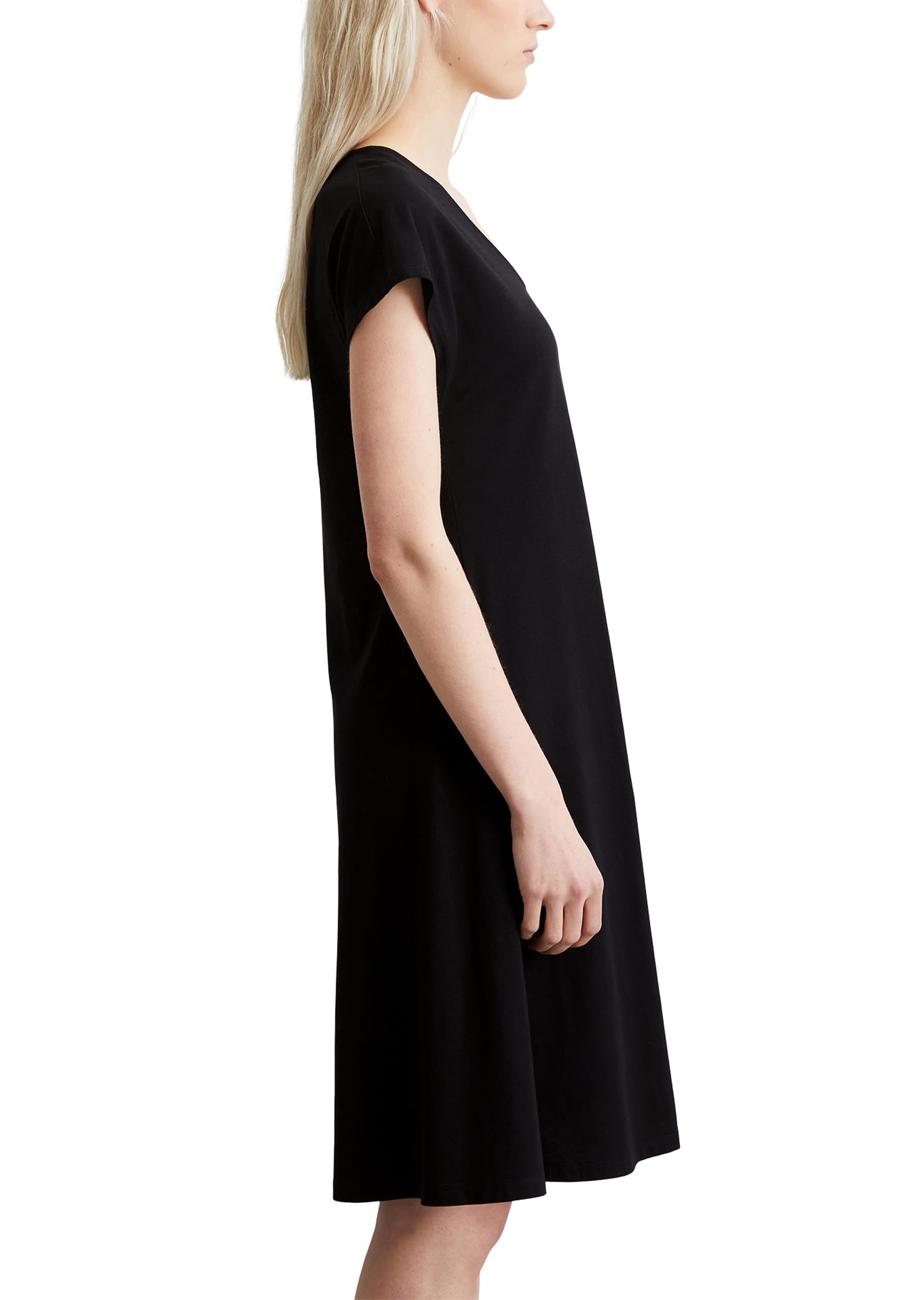 Marc O'Polo Damen Jerseykleid mit Stretch-Anteil Knielang