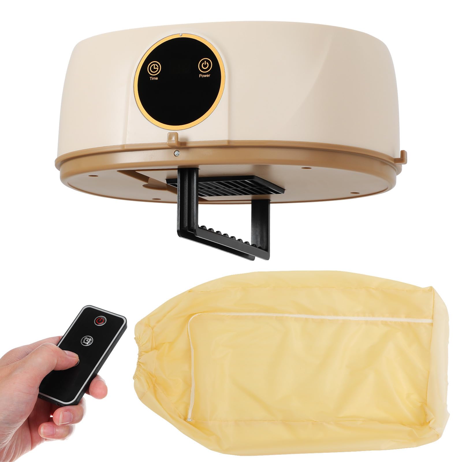 FRCOLOR Secadora de Viaje Secadora de Ropa Portátil Plegable de Abs y Nailon Control Inteligente de Temperatura y Protección contra Sobrecalentamiento para Viajes y Autocaravanas