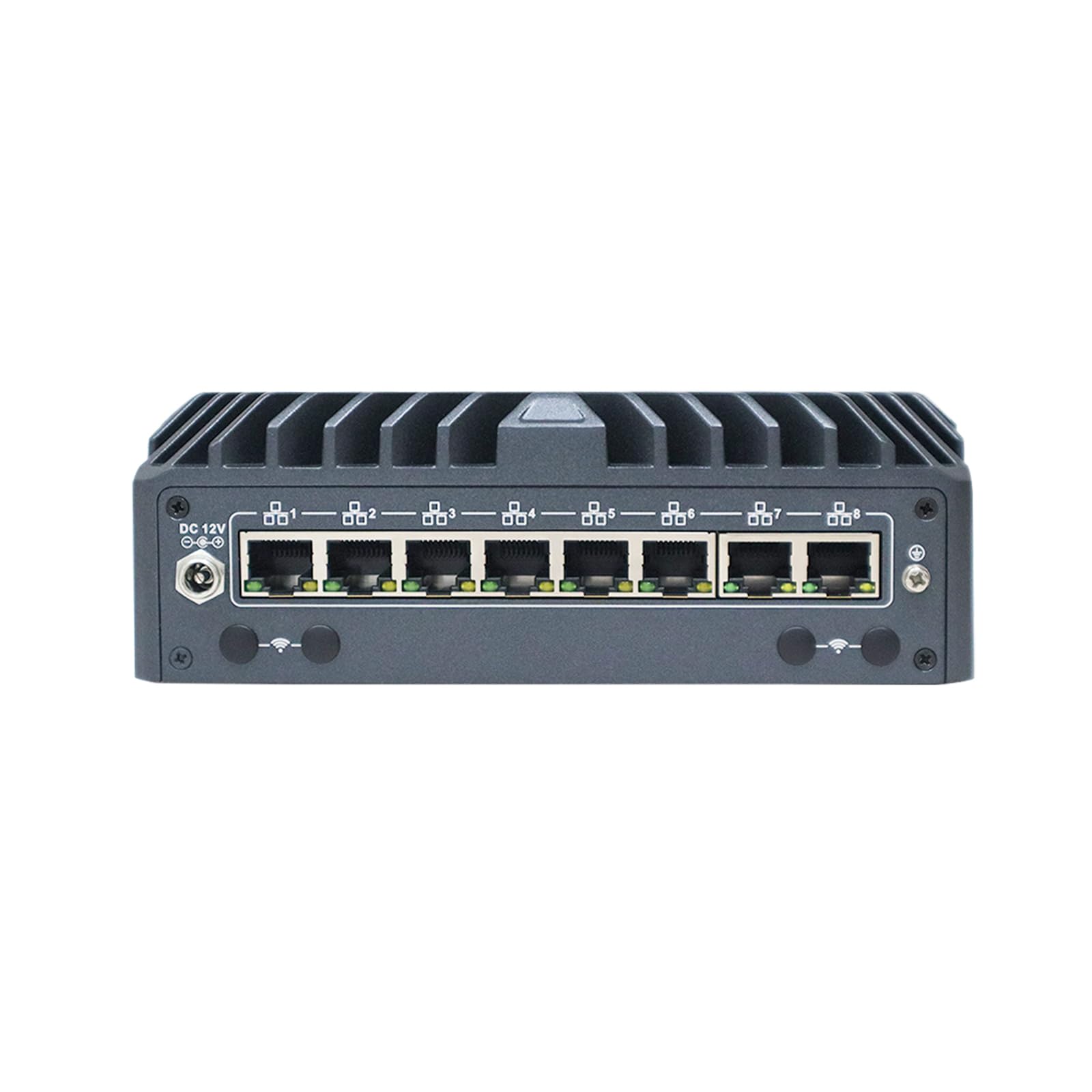 Micro Firewall Appliance with vPro, Mini PC, PFSense, Mikrotik, OPNsense, VPN, Router PC, Ultra 5 125U, RX21, 8 x 2.5GbE LAN, LAN 1 I226-LM, AI Boost NPU, 32G RAM, 512G SSD