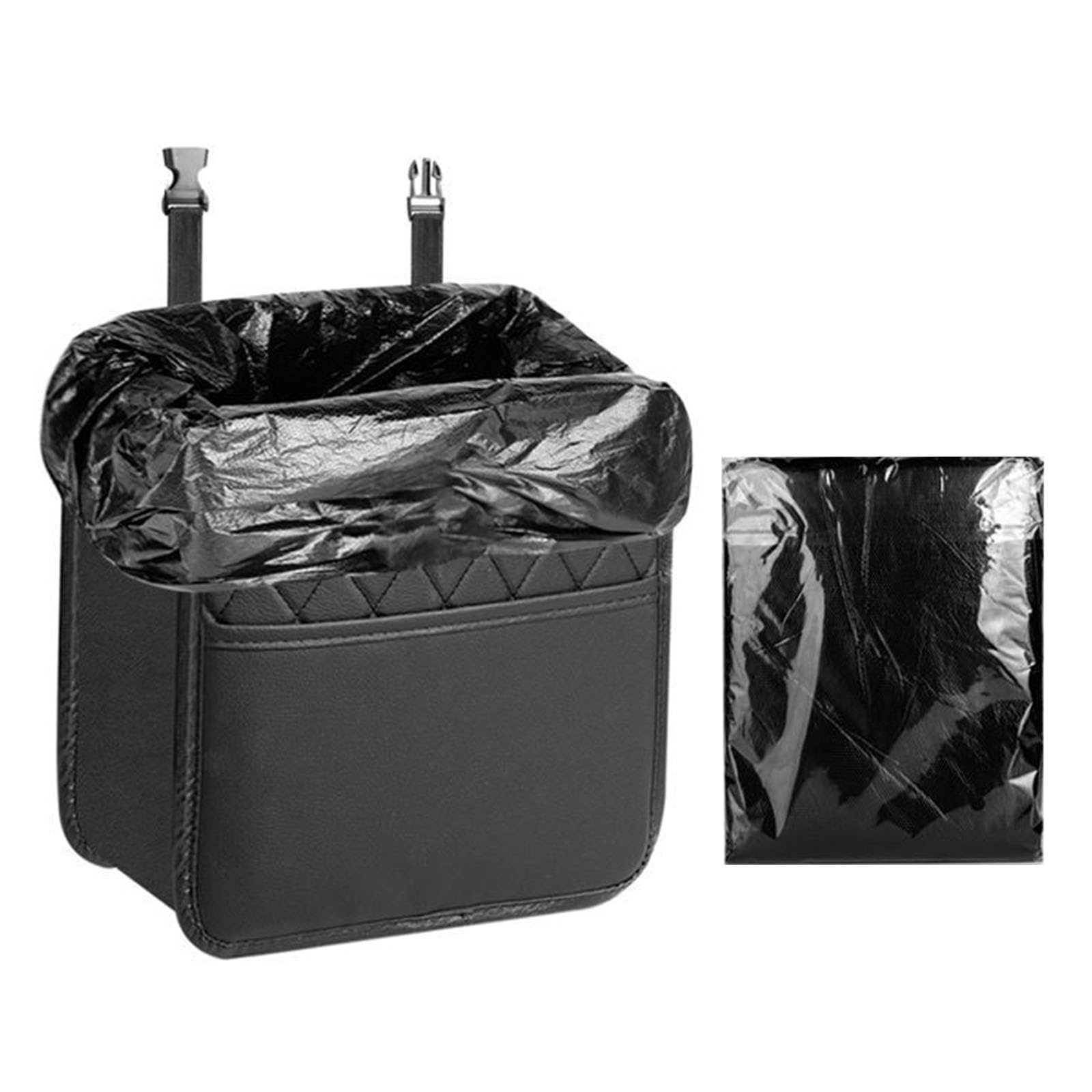 Jazuaiao Space Saving Car Seats Hanging Storage Multifunction Car Document Holders & Storage Box Upgrades for Busy Family & Trave Trash Bin