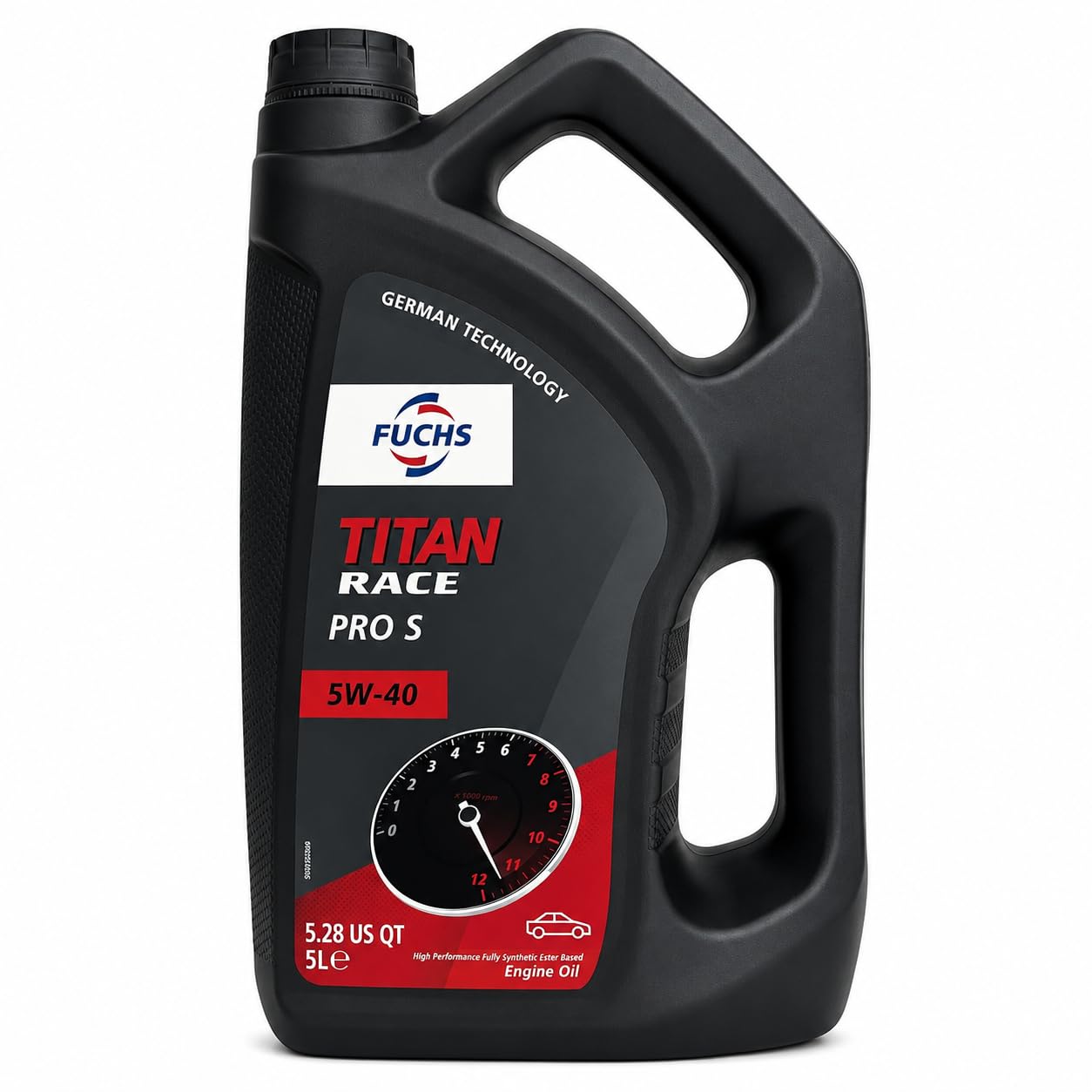 FUCHS TITAN RACE PRO S 5W-40 Aceite Motor 5L, 100% Sintético Ester/PAO, Alto Rendimiento, API SN/SM/SL, Motorsport, Track Day, Protección Antidesgaste, Motores Turbo y Deportivos