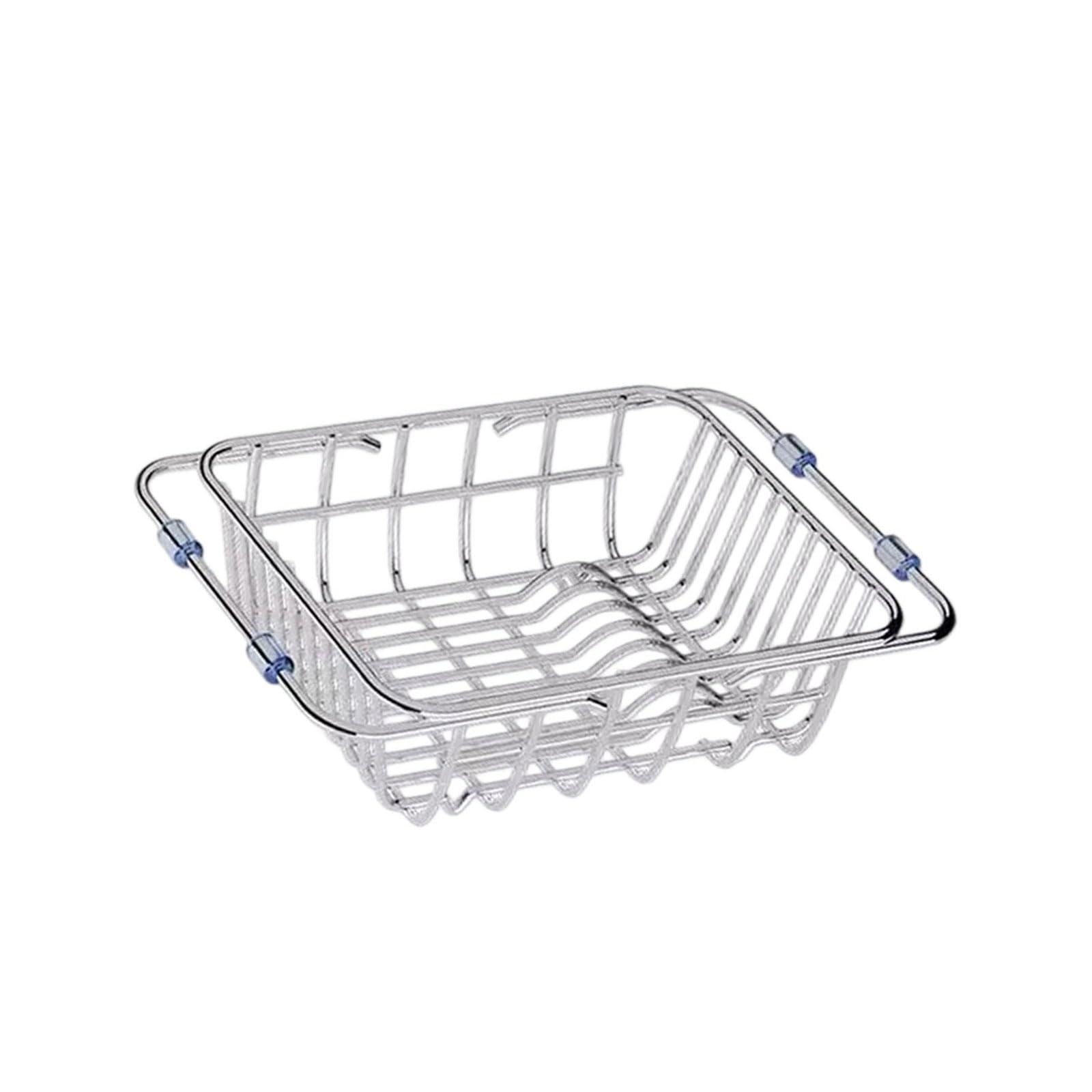 YWLUUOO 304 Rustless Extendable Kitchen Sink Draining Basket Modifiable Size Permanent for Dishwashing Vegetables Multifunctional Kitchen Sink Drain