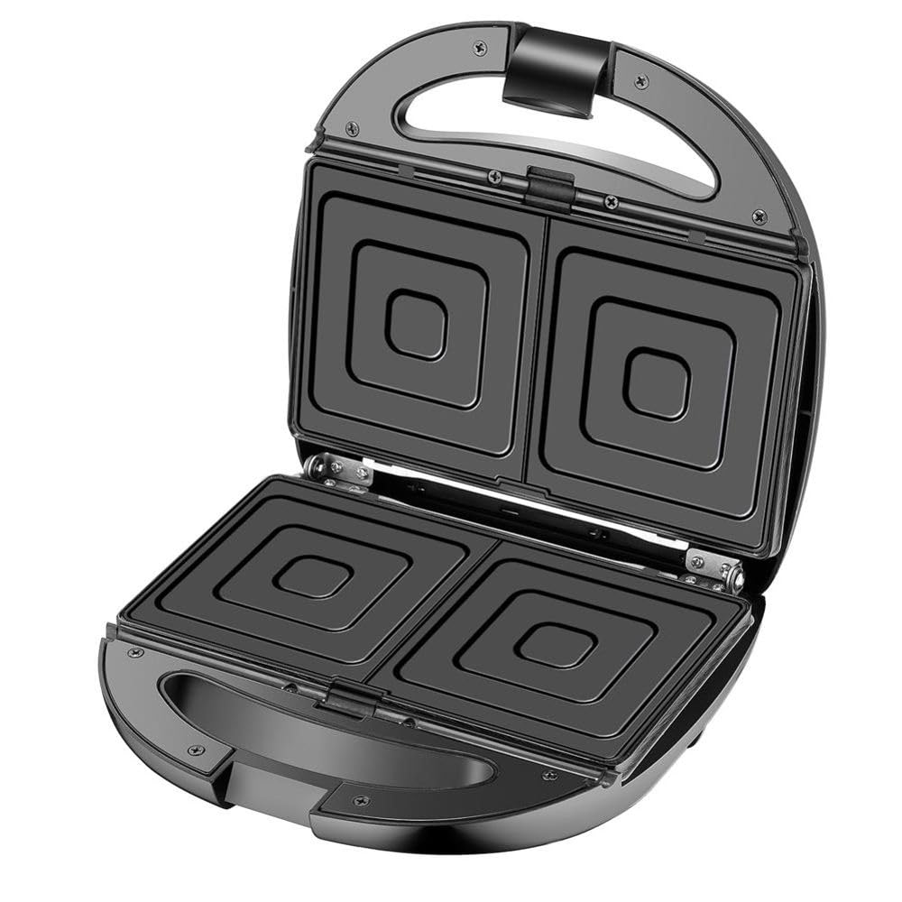 5in1 Sandwichmaker | Waffeleisen | Kontaktgrill | Elektrogrill | Multigrill | Nussbäcker | Zaubernuss Oreschki | 1200 Watt | 5 auswechselbare Platten | Edelstahl | Antihaftbeschichtet (5 Platten)