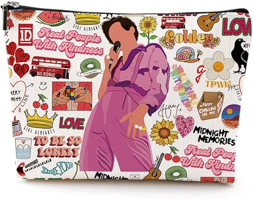 DJHUNG Bolsa de cosméticos de regalo inspirada en el cantante idea de canción regalo para fanáticos regalo para amantes de la música bolsa de