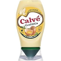 Calvé Maionese Classica, Formato 250 ml, Maionese Calvé Classica con Olio di Semi di Girasole, Ideale per Sandwich e Tartine, Senza Conservanti e Senza Zuccheri, Senza Glutine, Vegetariano
