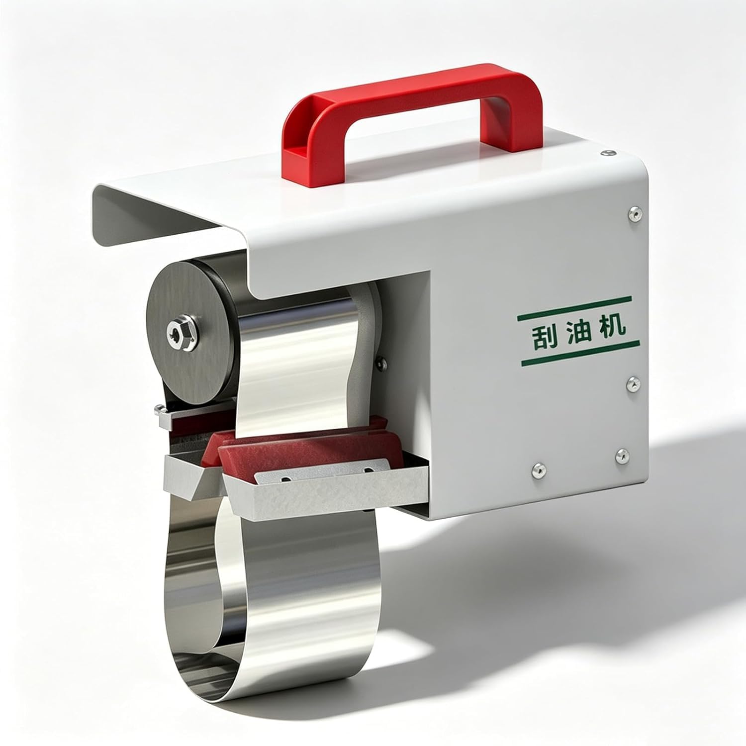 Desengrasante de aceite portátil de 220 V, desengrasante de aceite de correa de acero CNC, recuperación separador de aceite y agua, correa de acero inoxidable 35 L 100 mm (20 L/80 mm)