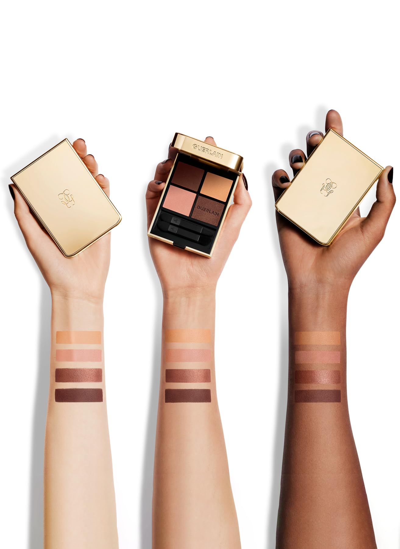 GUERLAIN Ombres G Eyeshadow Quad - 910 Undressed Brown - Image 4
