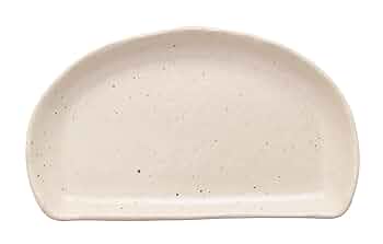 Amazon.co.jp: 美濃焼 半月皿 粉引 133-60504 : ホーム＆キッチン