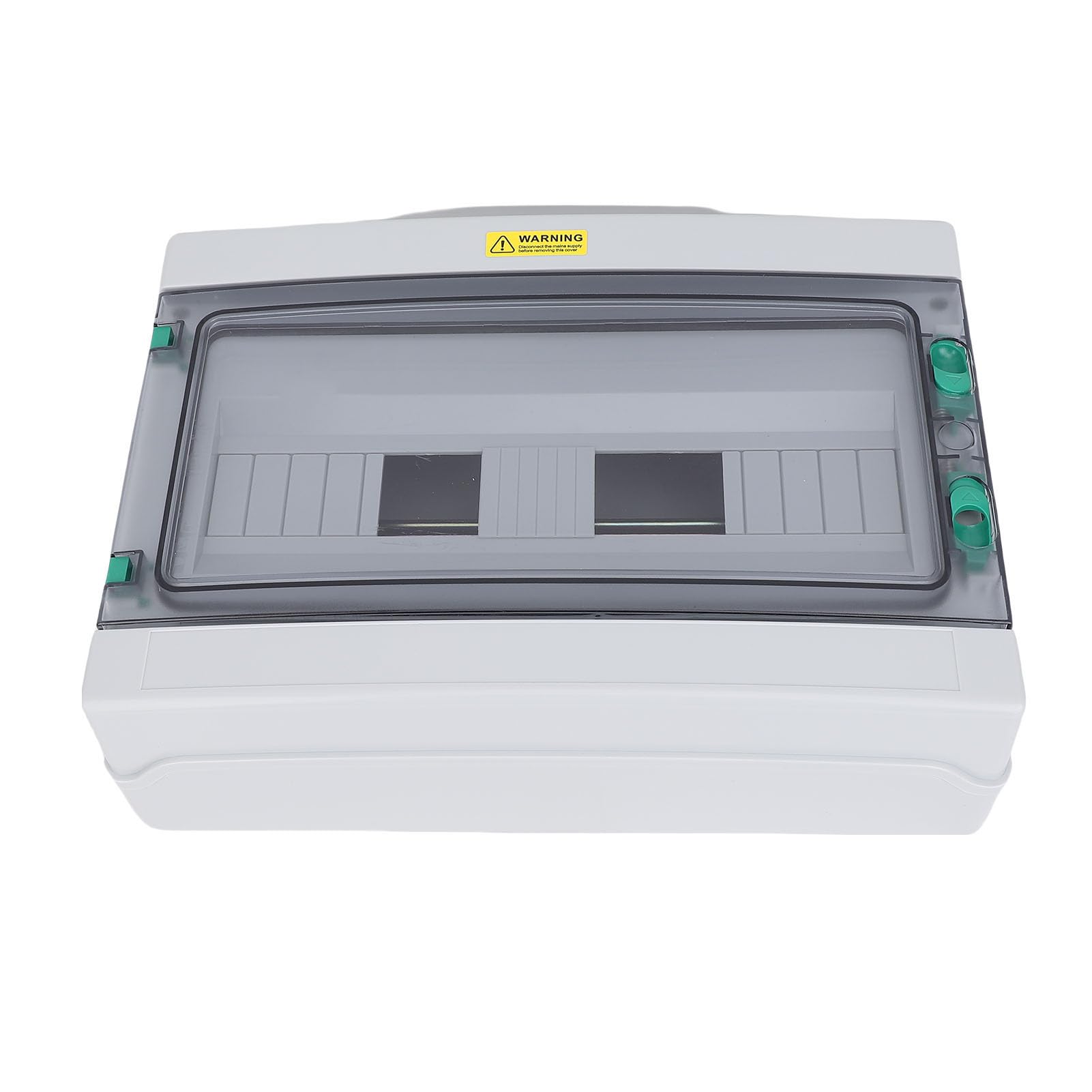 Ejoyous 18-kierunkowa Skrzynka Rozdzielcza Zasilania, Zewnętrzna Skrzynka Rozdzielcza ABS PC IP66 z przezroczystą pokrywą, Miniaturowa Wyłączników Automatycznych o Grubości 2,8 Mm do Okablowania