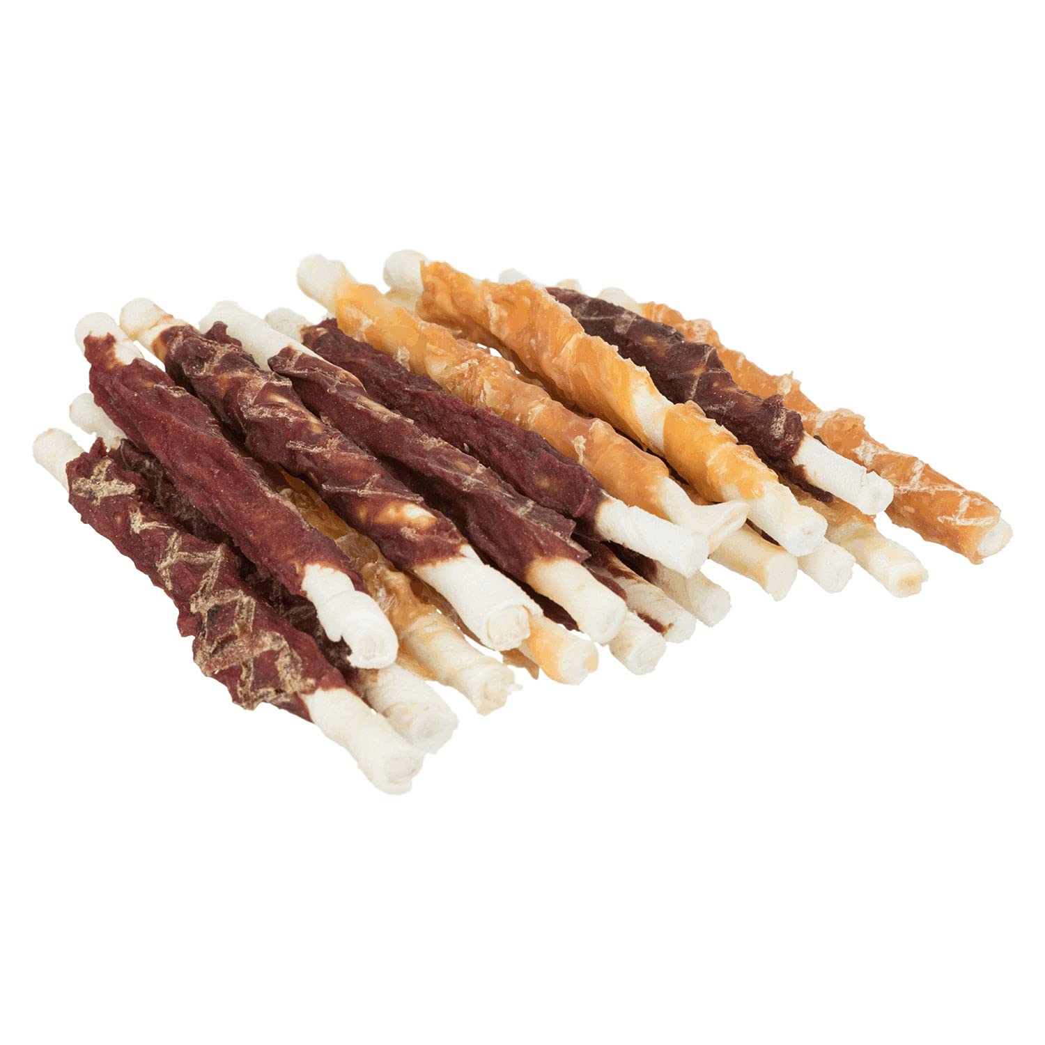 TRIXIE Mix rollitos masticables Denta Fun, 10 cm, 250 g, Perro