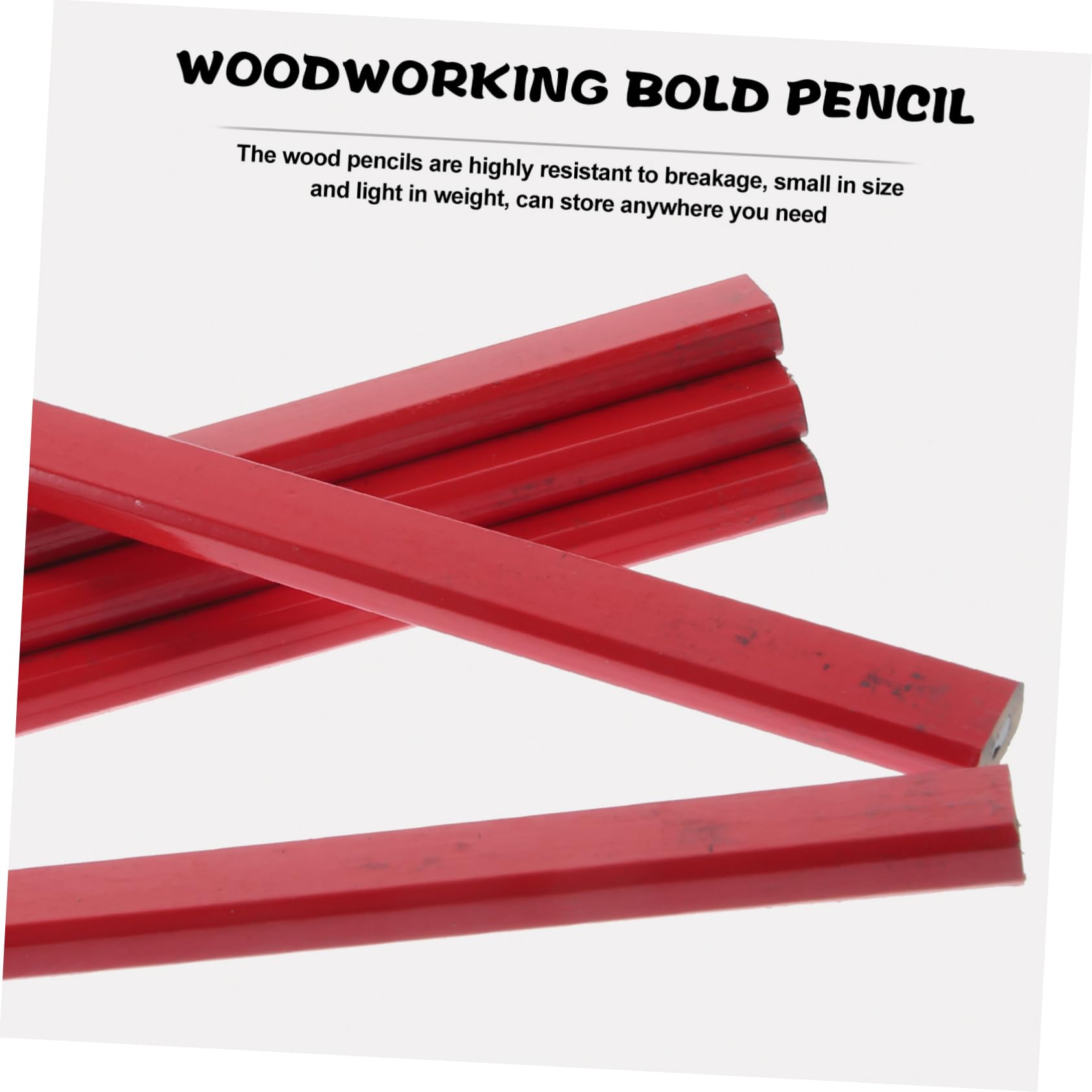 DOITOOL Lot De 4 Crayons Épais Pour Menuisier Crayons Solides En Bois Pour Dessin Croquis Et Travail Du Bois 20 Pièces X 4