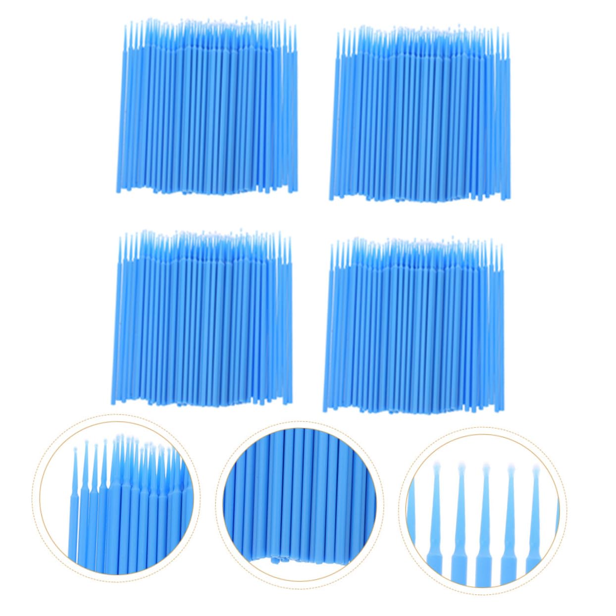 4 Packs Large Disposable Beauty Sticks with Plastic Tips Precise Cosmetic Applicators for Makeup Tattooing and Liquid Medicine Application Portable Oral and Facial Swabs for Home