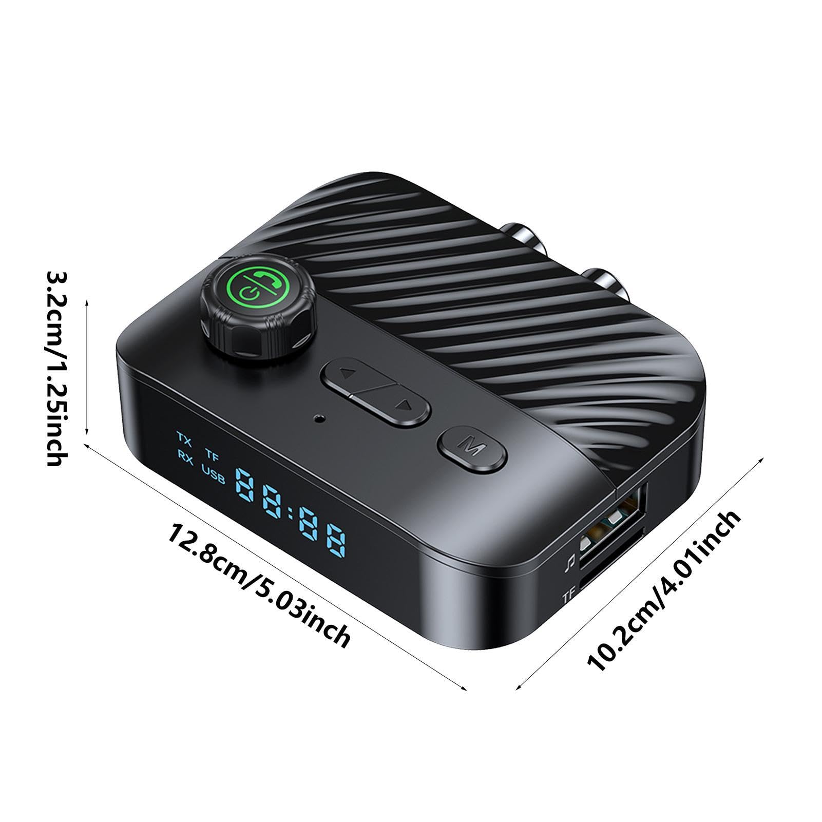 Trasmettitore/ricevitore Audio Wireless 5.3 – Adattatore Stereo A Bassa Latenza Per TV, Cuffie, Altoparlanti E Auto