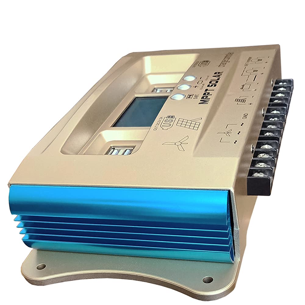 Contrôleur Charge Hybride Solaire & Éolien Y&H 100A – MPPT, 12V-60V, Double USB – Régulateur Intelligent