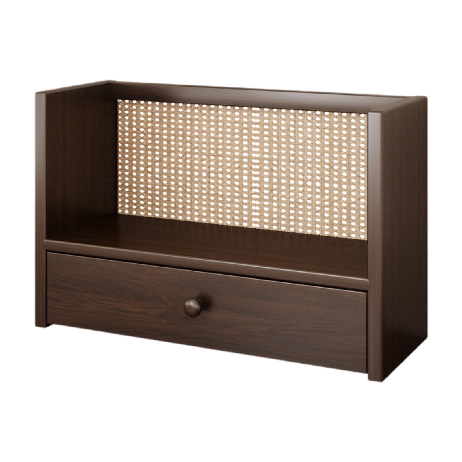 Gabinete de almacenamiento resistente con vitrina expositora para cosméticos de madera