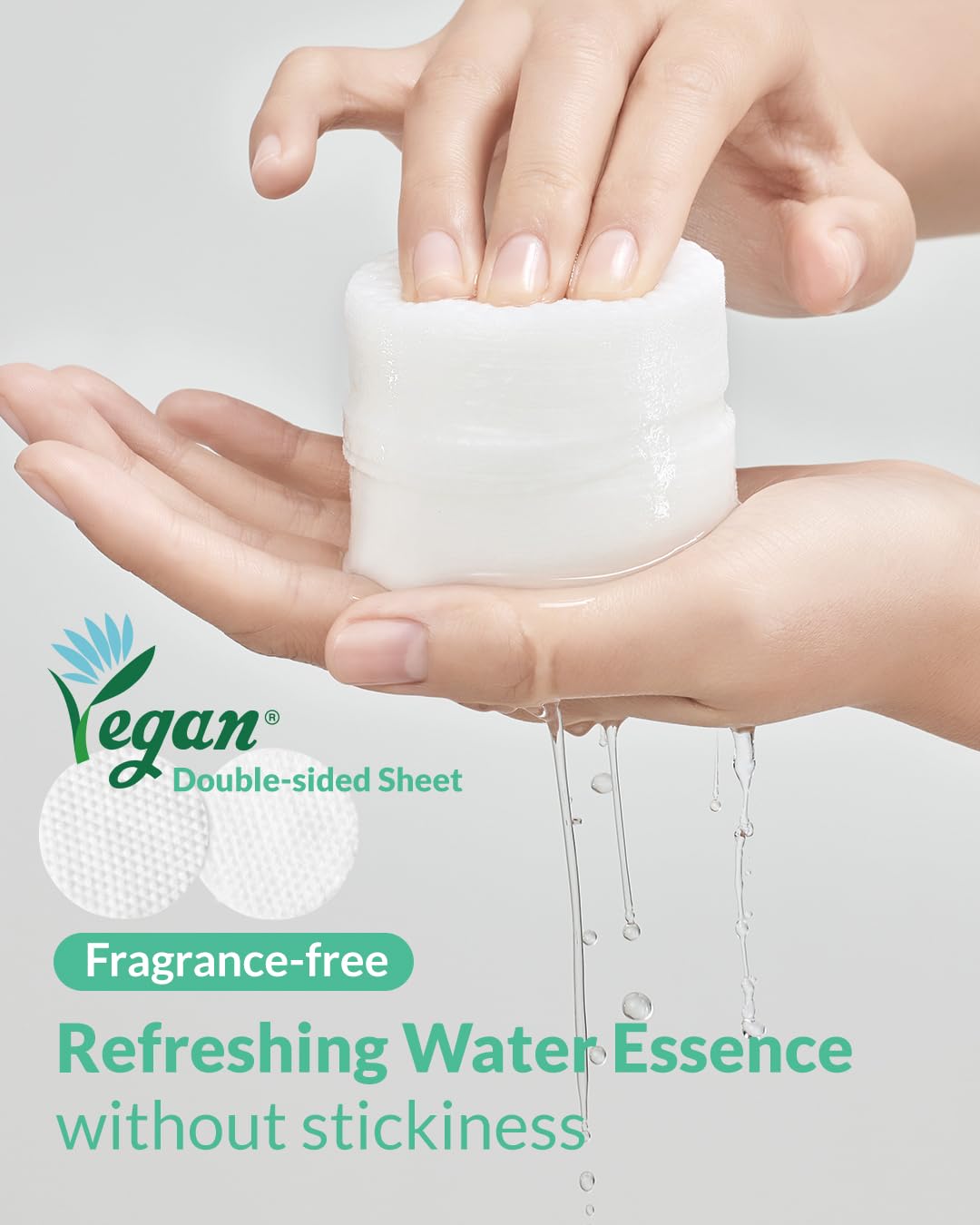 AHA BHA Cica Gentle Clear Pad - Facial Exfoliating Pad for Dead Skin Cell Care, pH Balancing & Sebum Control, Tighten Large Pores, Calm Sensitive Skin, & Moisturize Dry, Flaky Skin, 70 Sheets - Image 6