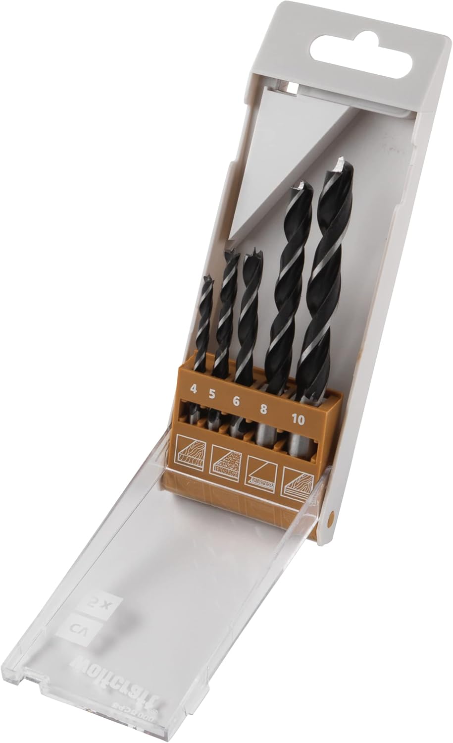 Wolfcraft 8458000 CV4A10 Case of 5 Wood Drill Bits