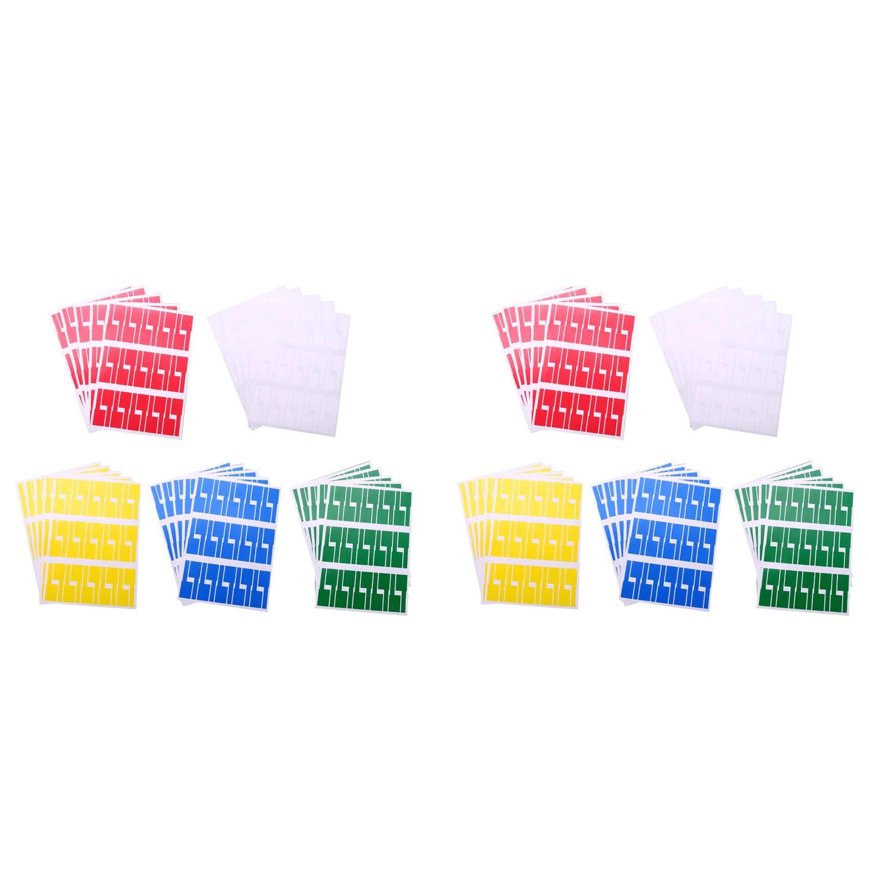 Jnchdghwa As Shown 1500Pcs Cable Label Sticker Waterproof Wire Network Electrical Cable Labels Cord Tag Marker Print Stickers Organizer