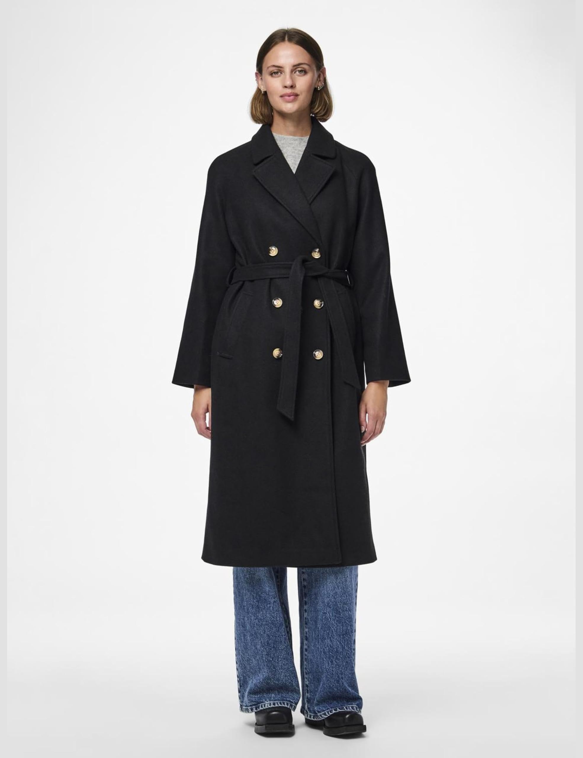 PIECES Long Coat PCMARBEL