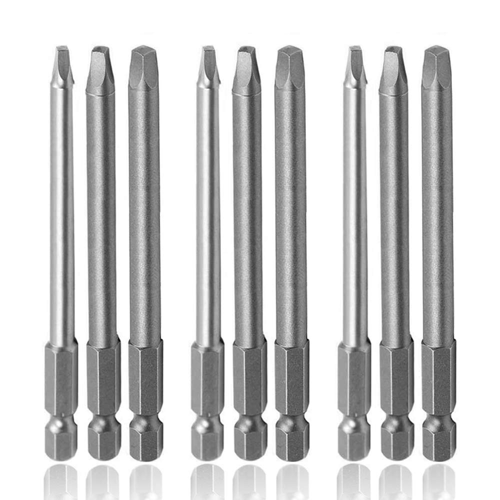 Buy Mesee 100mm Square Head Screwdriver Bits with 1/4 Inch Hex Shank