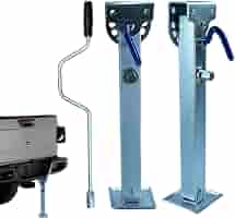 Cric Stabilizzatore Per Rimorchio - Sollevatore Regolabile Telescopico, Capacità 1000 Lbs, Per Rimorchi Moto, Commerciali, Carico