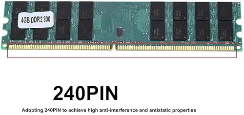 Miniatura 7 de Módulo de memoria DDR2, 4 GB de gran capacidad 800 MHz de datos rápidos DDR2 240 Pin DDR2, alta antiinterferencia y propiedades antiestáticas por