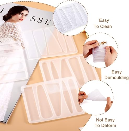 Vista 25 de 6 moldes de fundición de resina de silicona, corazón de perro, huellas de pata de perro, llavero de palabra de hueso, molde de fundición de jabón