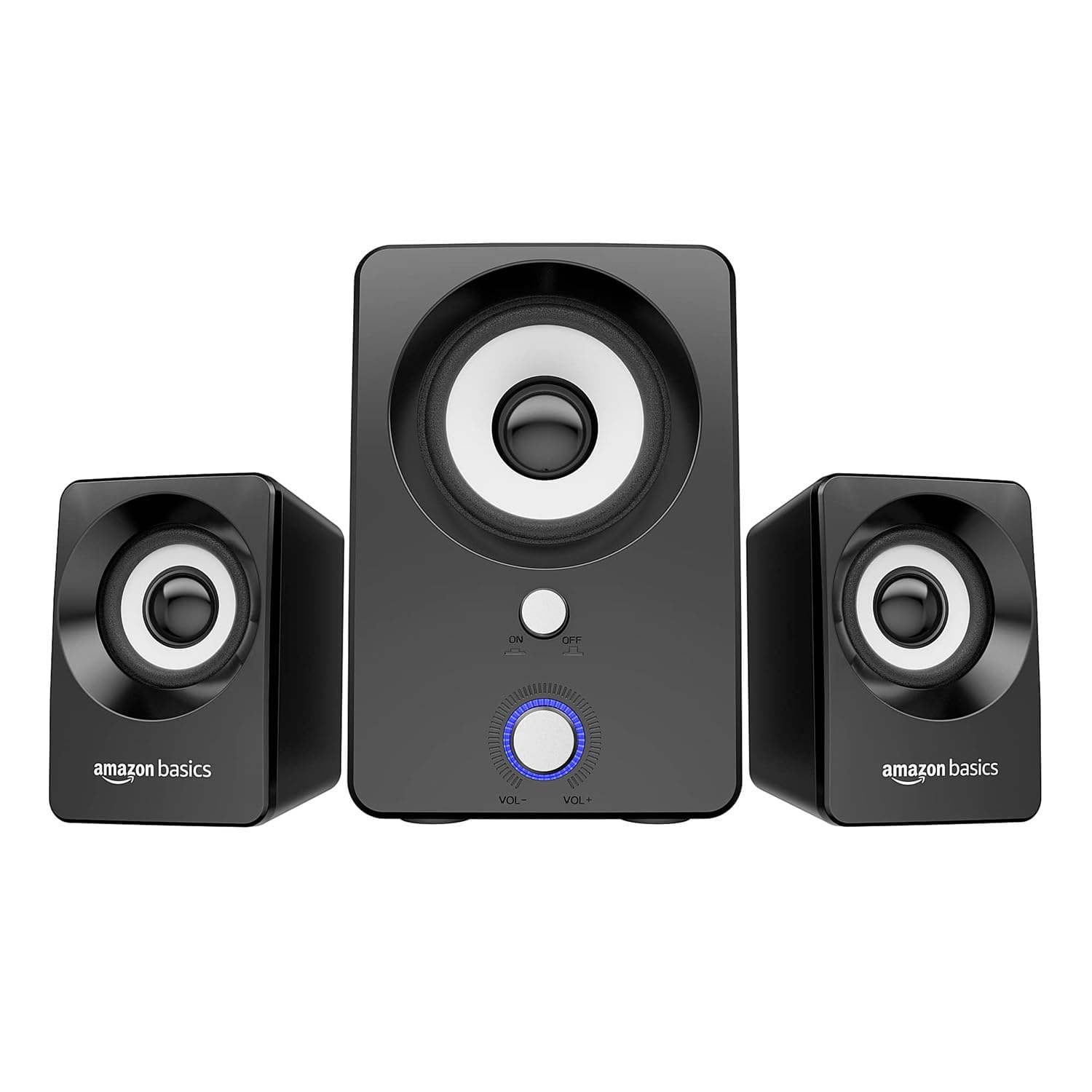 amazon basics Multimedia Speaker | USB Powered | Wired Desktop Speakers with Powerful Bass | Built-in Subwoofer (Black) (B0CY2RPSFN) Amazon Price History, Amazon Price Tracker