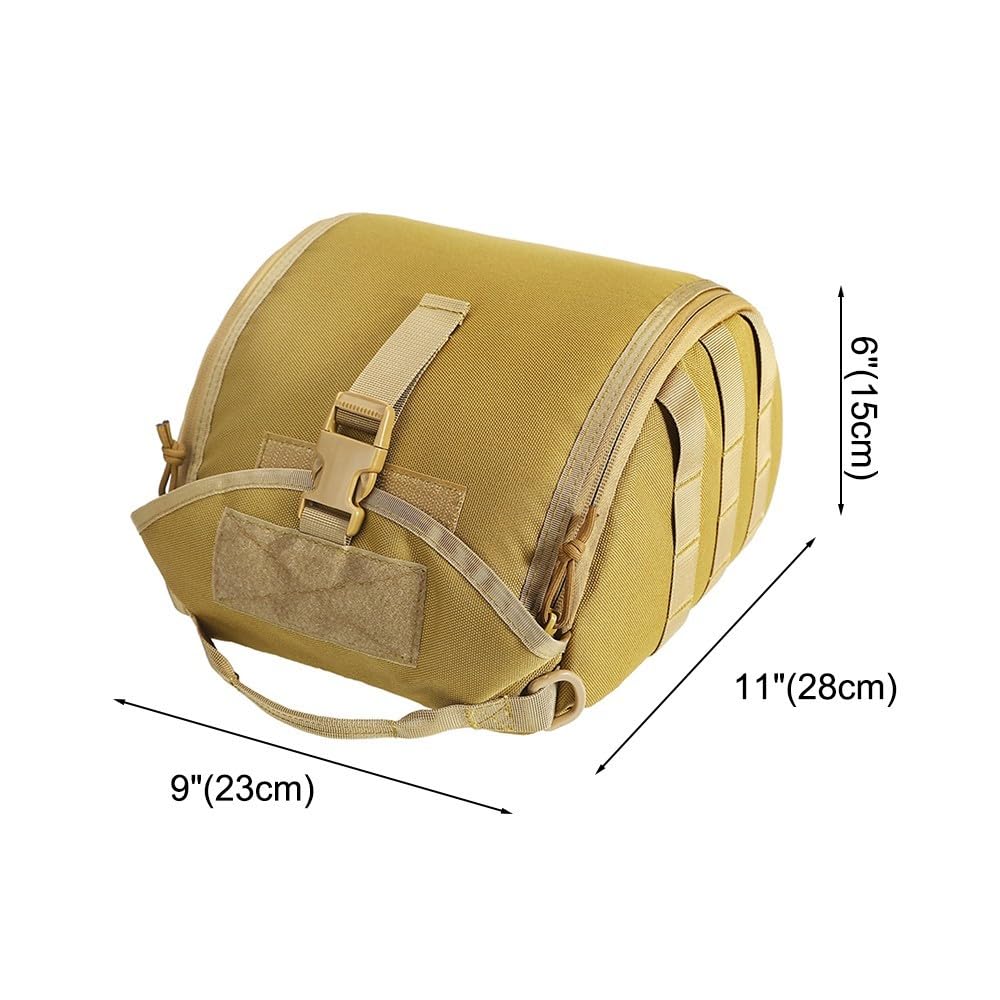Bolsa para casco deportivo, ligera, antiarañazos, para casco Molle, Airsoft, bolsa de almacenamiento acolchada para deportes, caza, tiro, combate
