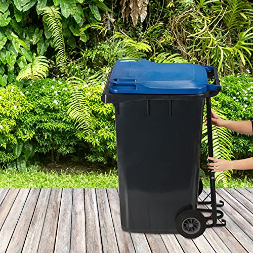 Relaxdays Müllpresse für die Mülltonne, 2er Set, Stahl, manueller Müllverdichter Hausmüll, Restmüll, Plastik, schwarz - Image 6