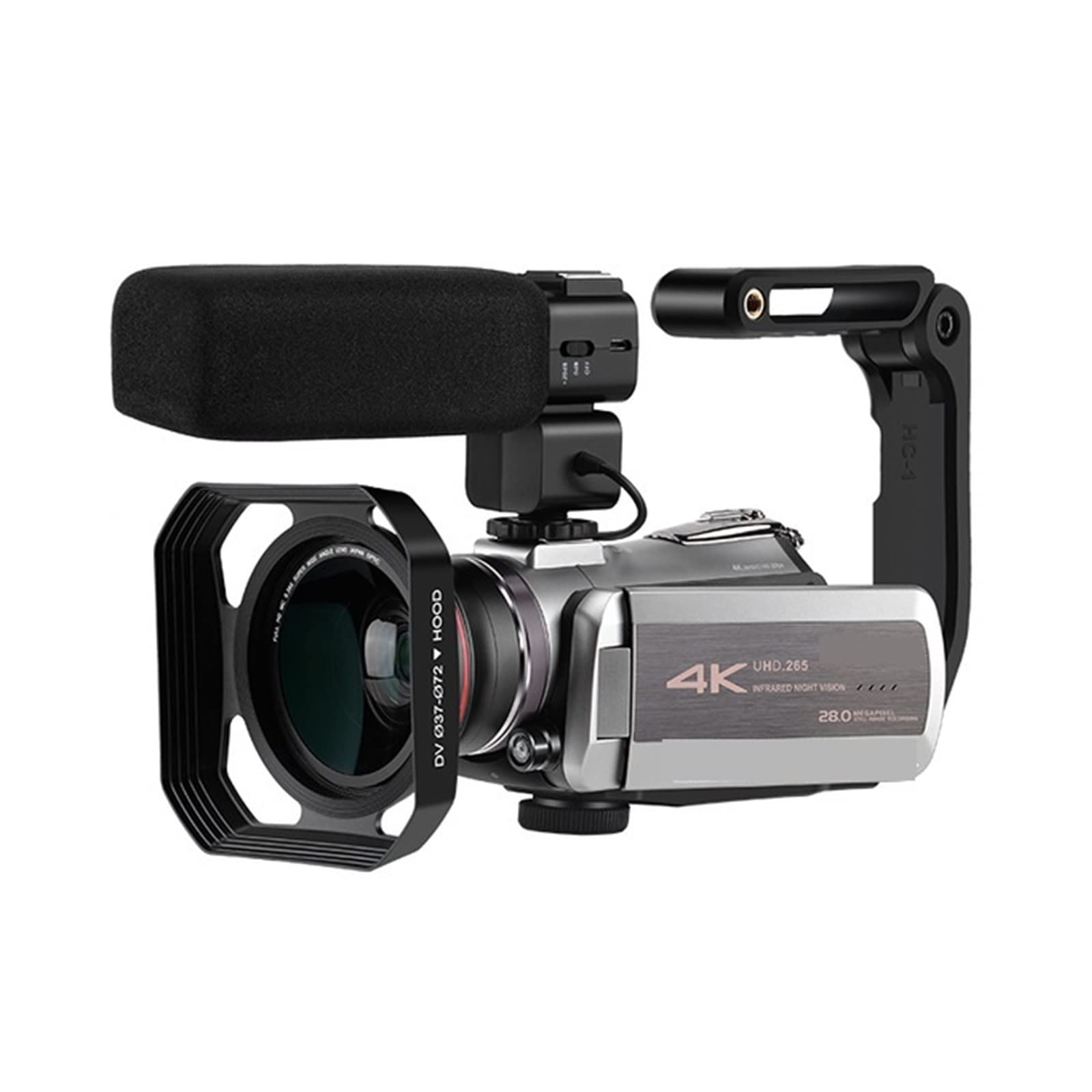 CVFRDD Vlog Camera Camcorder 4K Professional 64X Digital Zoom IR Night Vision For Blogger Video Filming(Bundle B)