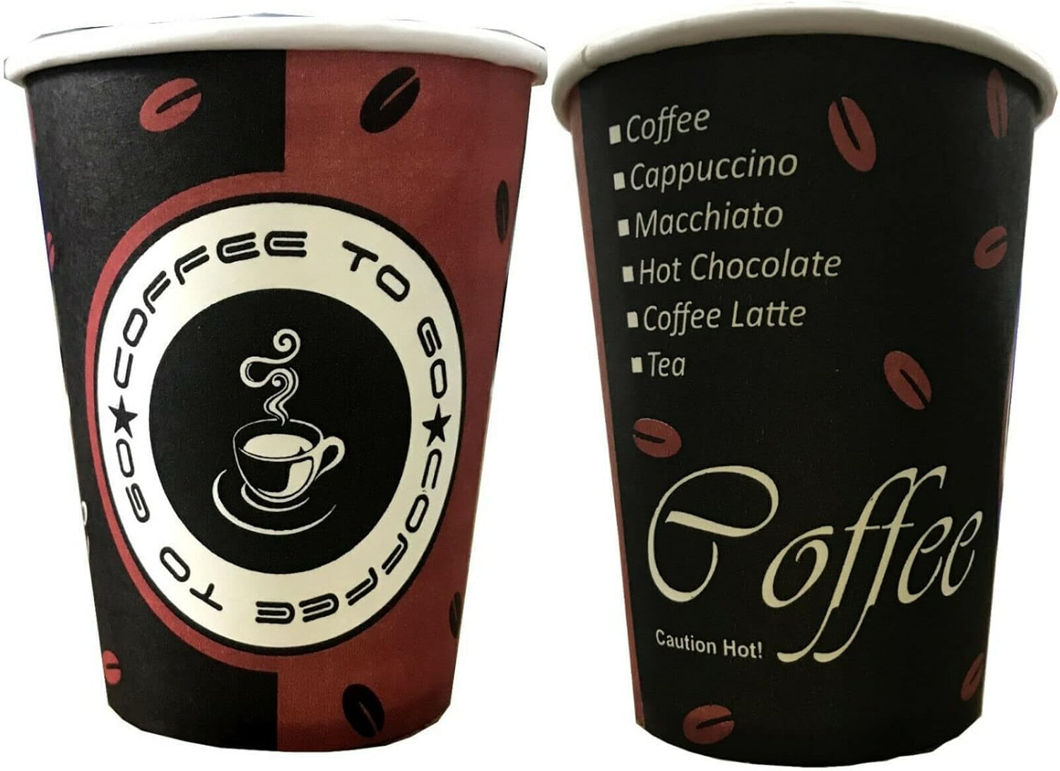 Made in DE 2000 Stück Kaffeebecher Coffee to go Hartpapier Pappbecher 180ml | Tee 7,5 oz Tee Cups, 0,18l, 2x 1000 Stück