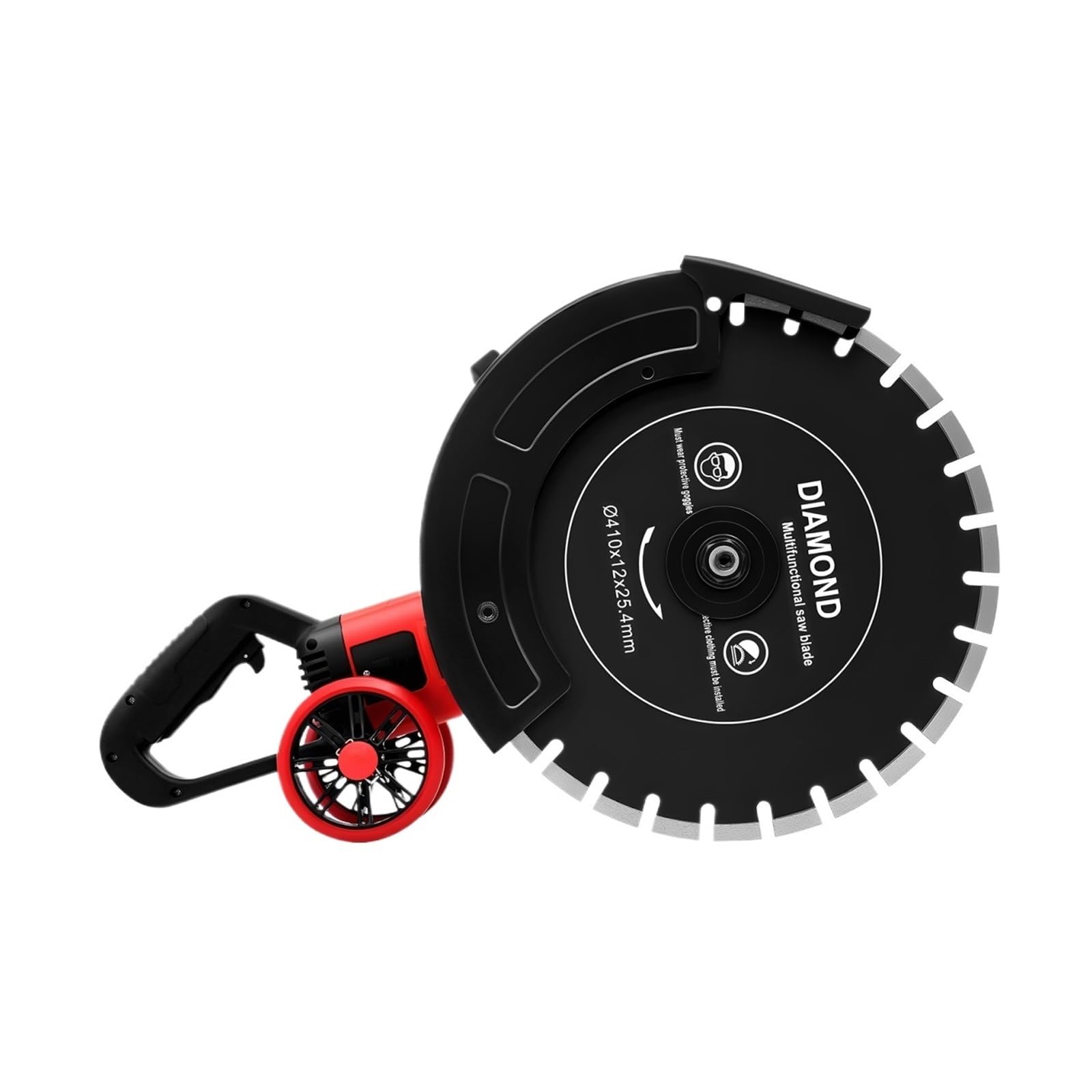 Pqlxjjyur One Color 4000W 16 Inch Single Piece Electric Concrete Saw Brick Machine 3000Rpm Stone Cutting Dry Wet Slotting Powerful Grooving