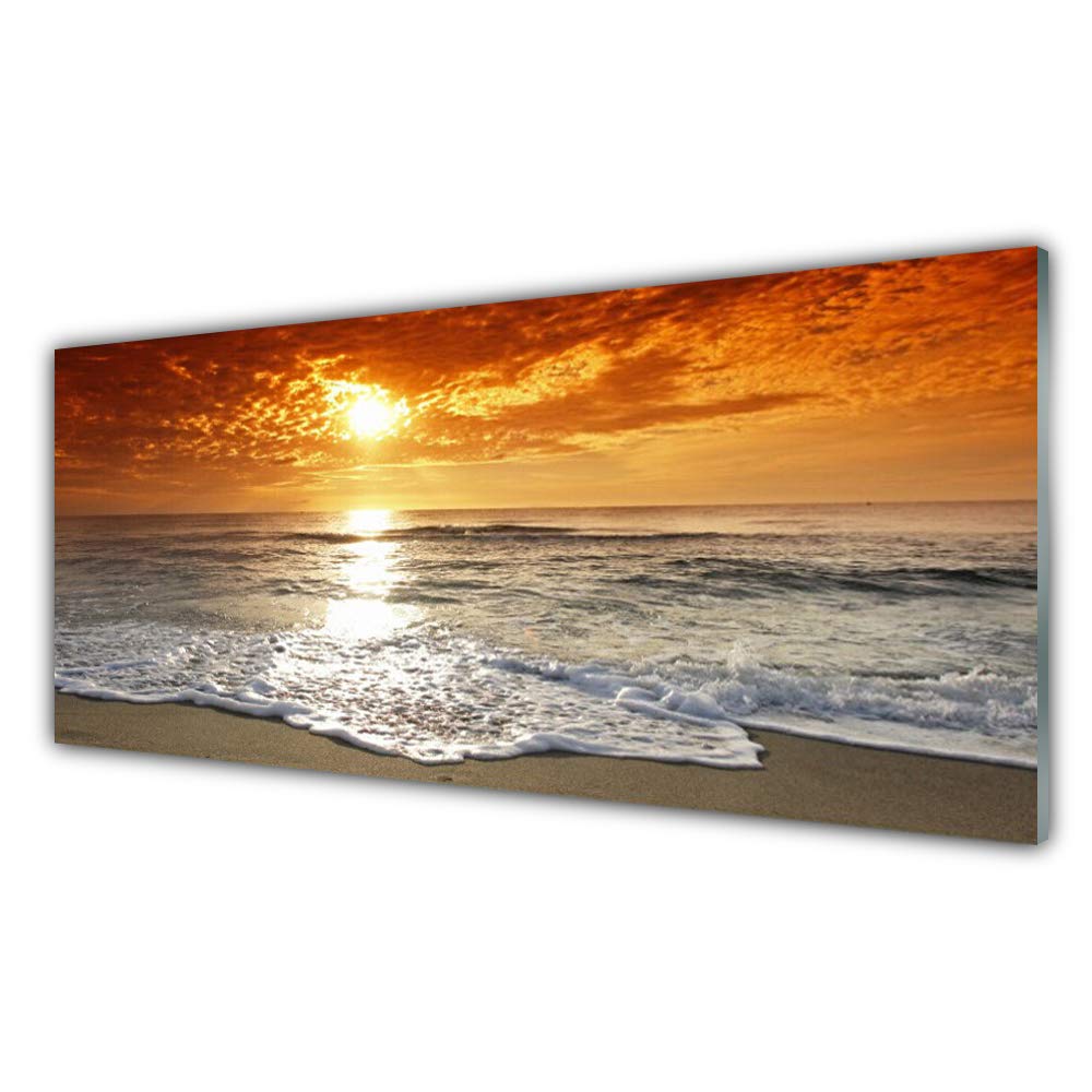 Plastique imprimé verre acrylique Tulup tableau mural paysage mer 125x50