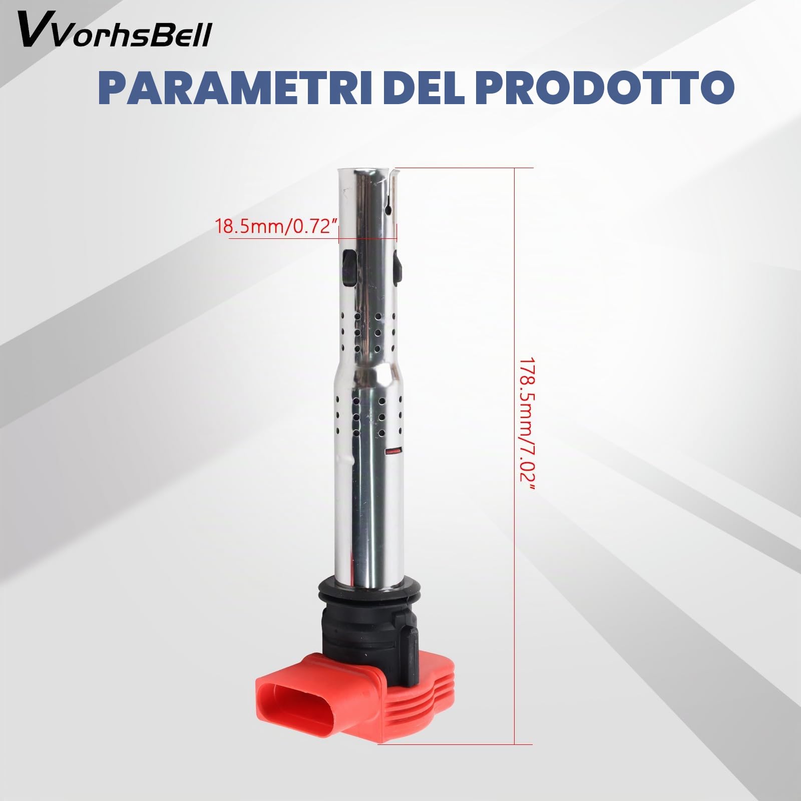 Bobina di accensione per Audi A4 A5 R8 2.0T e VW Golf GTI MK6 2.0T High Energy, alloggiamento in metallo, resistente alle vibrazioni, confezione da 4 pezzi