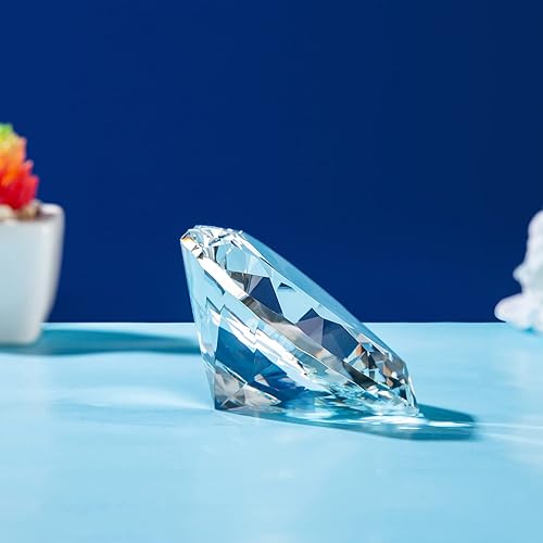 Miniatura 7 de ERWEI Pisapapeles de cristal de diamante, regalo romántico para mamá, novia, esposa, ella, él, día de la madre, aniversario, corazón, diamante,