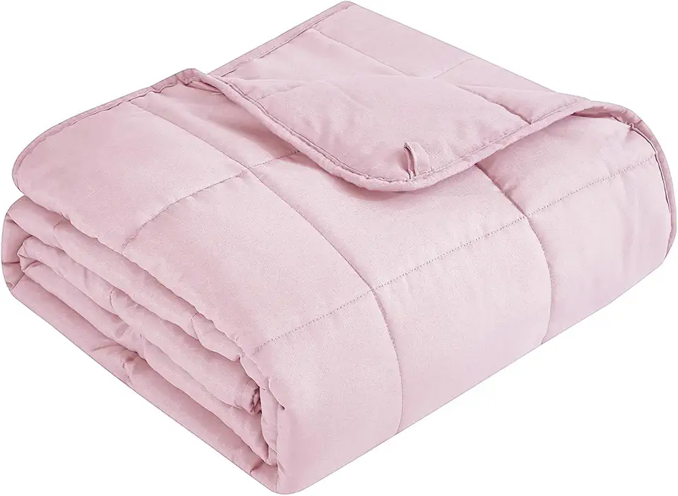 Topcee Cobertor pesado para adultos (9 kg, 152 x 203 cm) Queen Size cobertor pesado e refrescante para dormir, aplique no corpo de 86 a 95 kg, cobertor grosso respirável com contas de vidro, fácil de