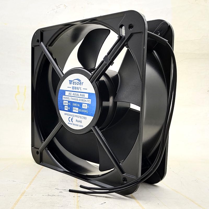 NZNYDNL TXA60S-200B2H-TC 220V 20060 20cm Cabinet Large Airflow Cooling Fan