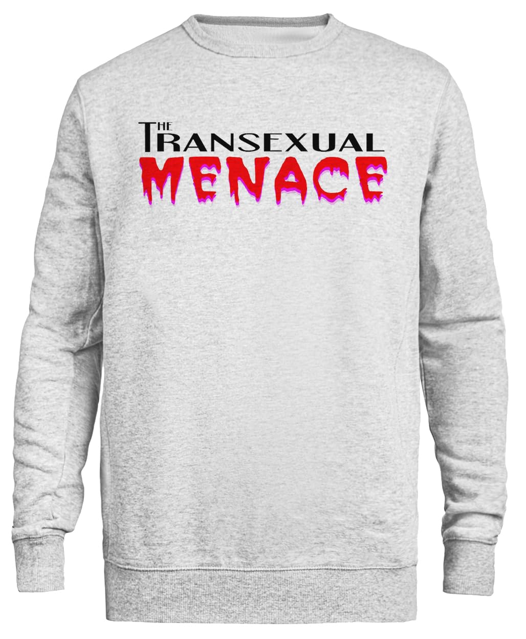La Minaccia Transex Sweatshirt Grigia Unisex Eco-Friendly Unisex Grey Sweatshirt Eco-Friendly Crewneck