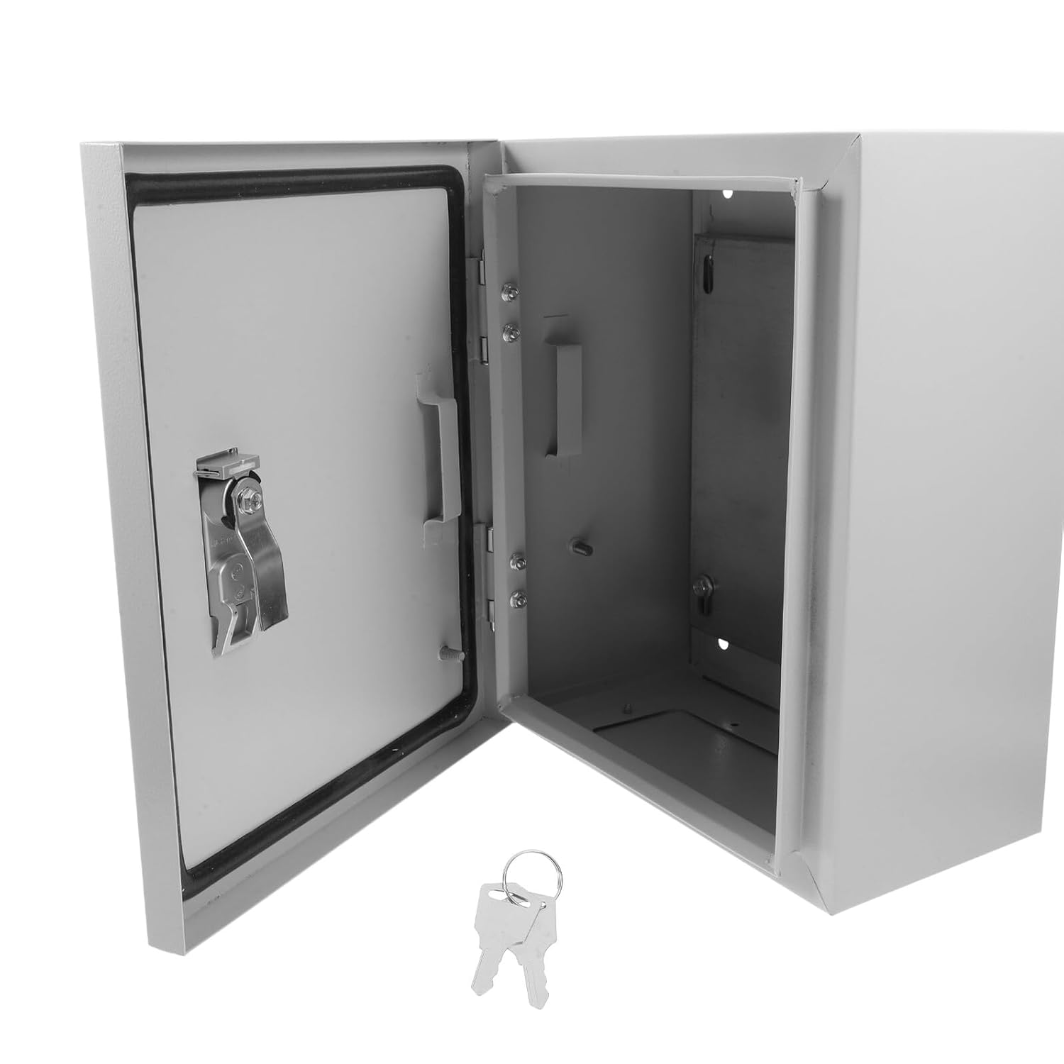 DOITOOL Outdoor Waterproof Electrical Box 25x30x14cm Plastic Lockable Distribution Cabinet Wall-Mounted Electrical Enclosure for Residential and Commercial Use