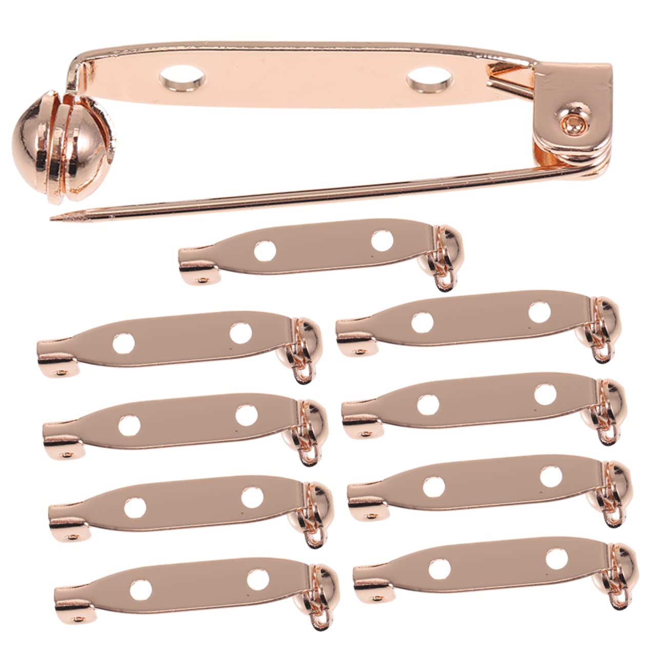 Alfiler Placa De Seguridad Pin De Respaldo Broche Accesorios De Bricolaje Cierre De Broche Pasadores De Tono Bloqueo De Seguridad Pasador De Tono Imperdibles Cobre Golden