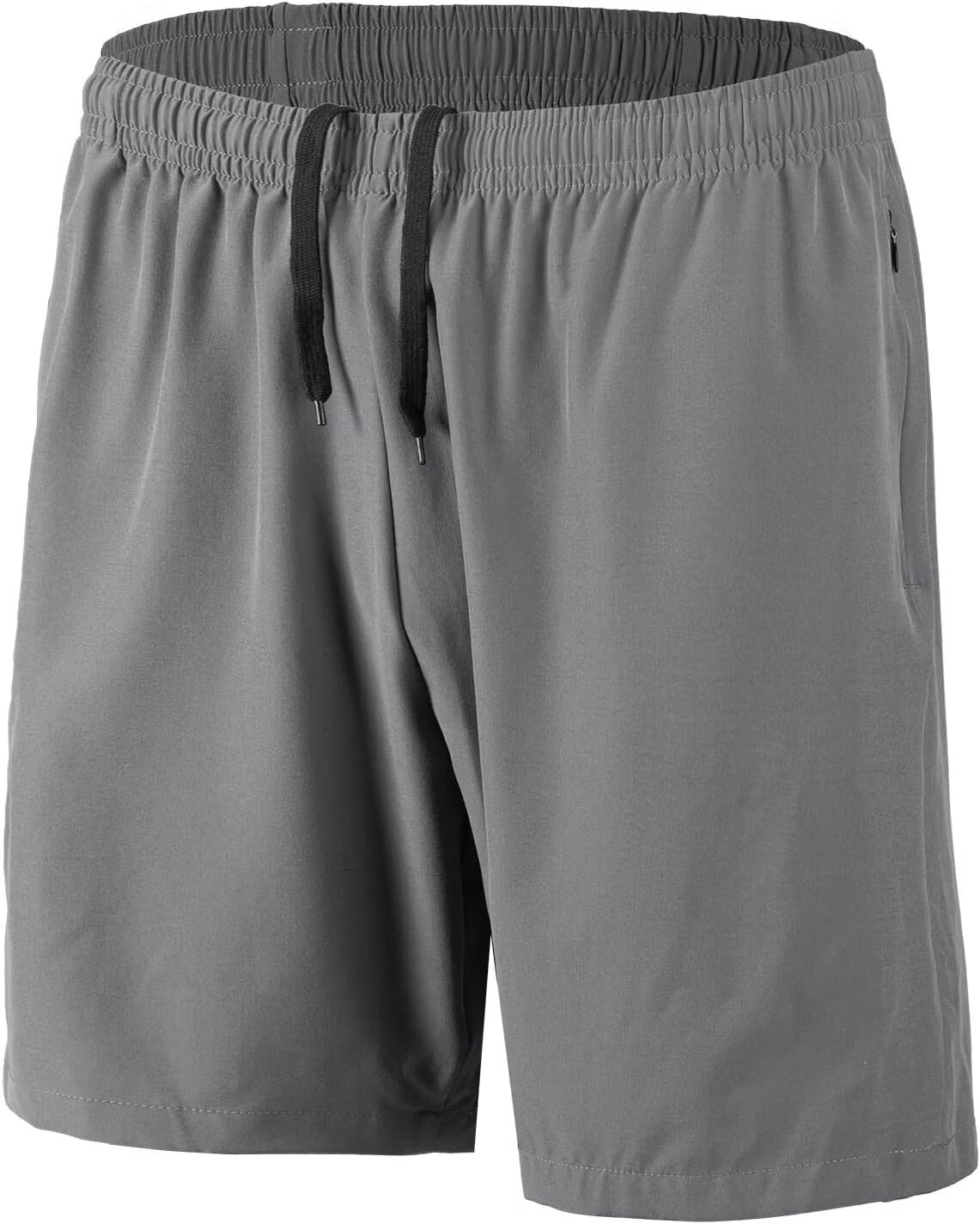HMIYA Herren Sport Shorts Schnell Trocknend Kurze Hosen mit Reißverschlusstaschen