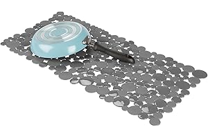 Farmhouse Kitchen Sink Protector - mDesign Adjustable Kitchen Sink Dish Drying Mat/Grid