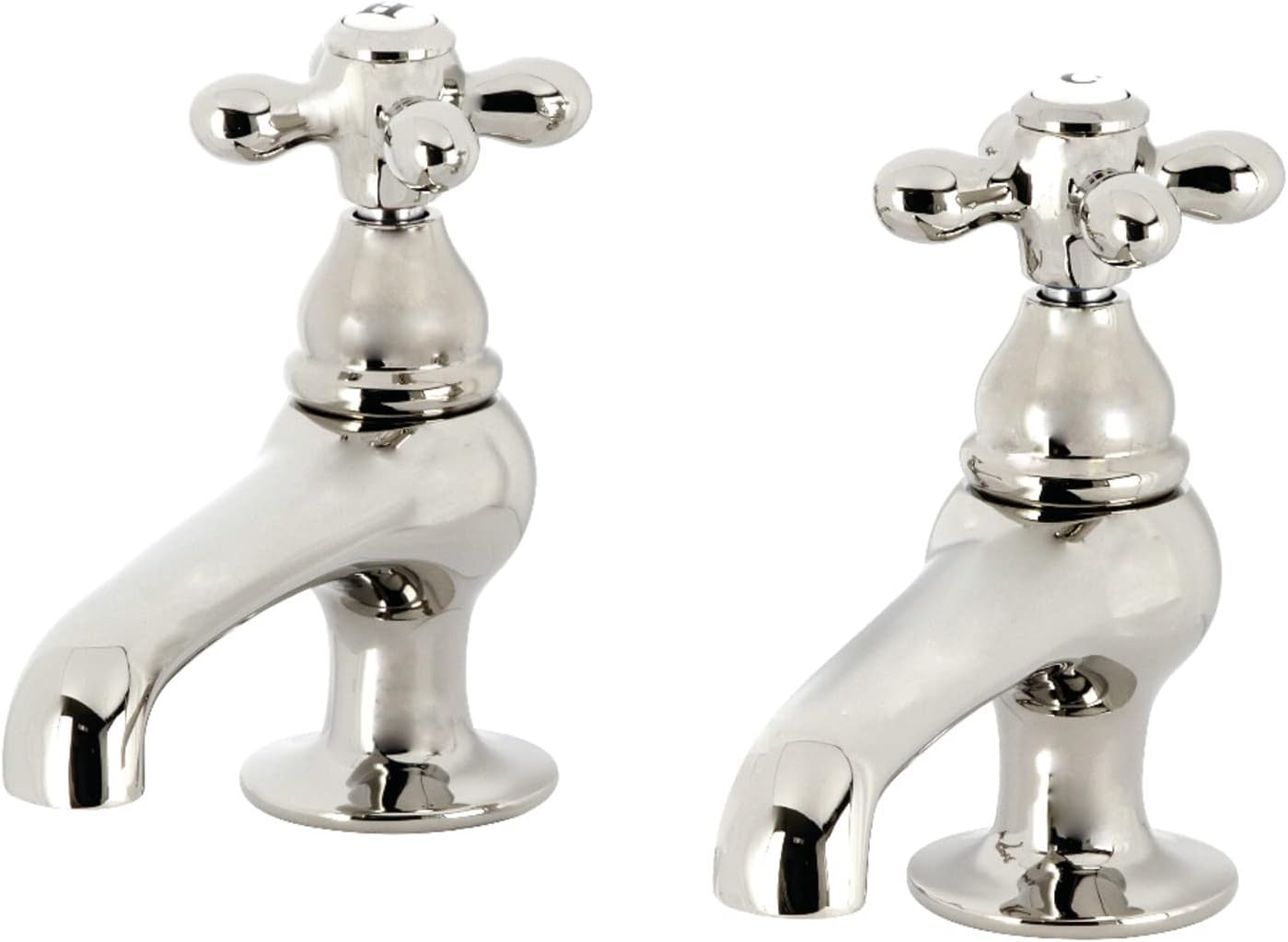 Kingston Brass KS3208AX Restoration Basin Tap Faucet, Brushed Nickel, 3.88 x 3.5 x 1.75