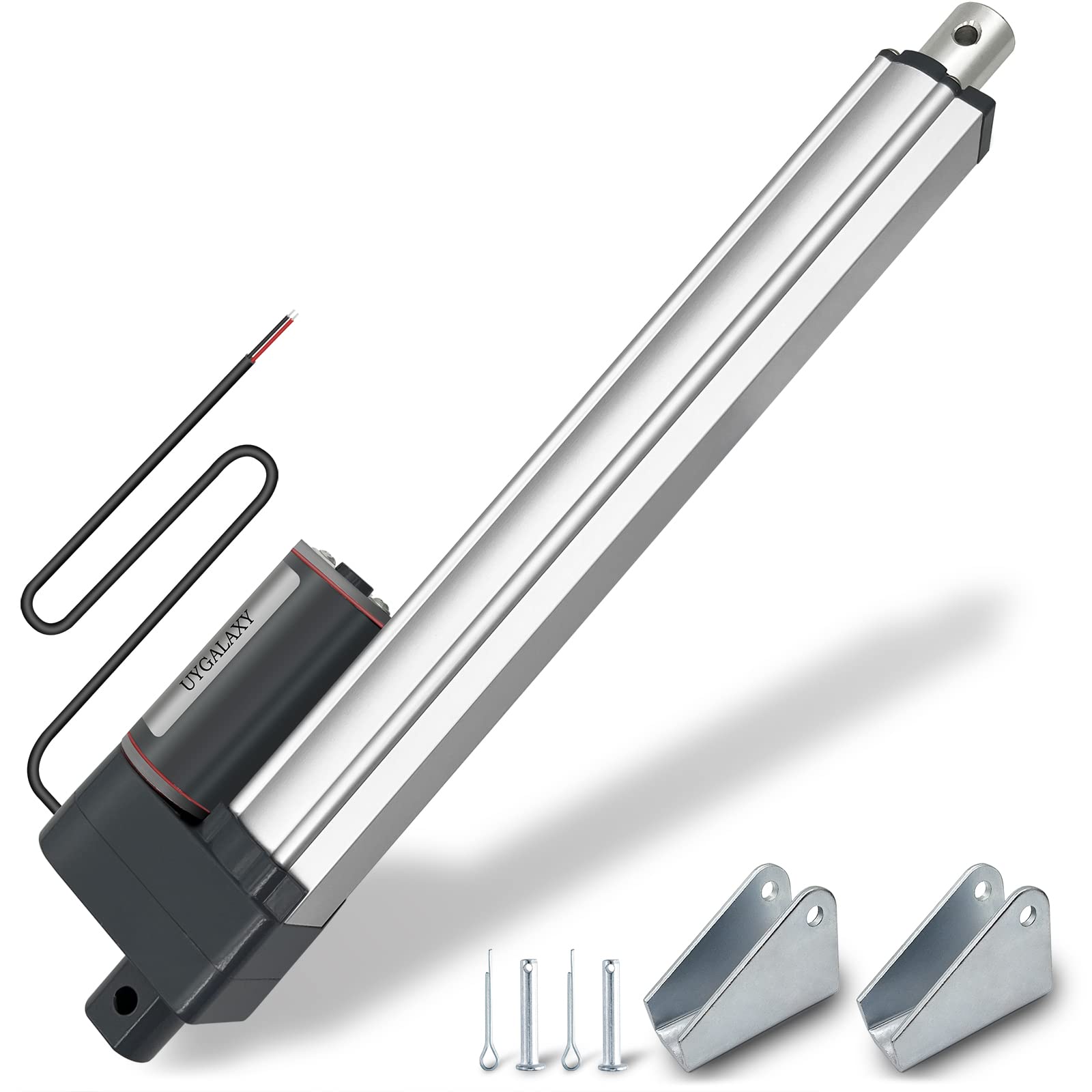 UYGALAXY Linear Actuator 4 Inch Stroke with Mounting Bracket, DC12V 900N(200lbs) IP65 Waterproof 12mm/s Quiet Low Noise Motor for DIY Chicken Coop Electric Recliner Lift Massage Bed Sofa (4") — Amazon image 13