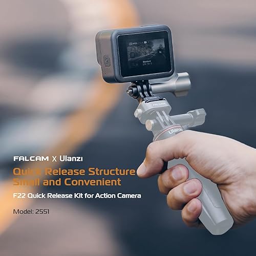 Miniatura 2 de Falcam F22 Placa de liberación rápida para cámaras de acción, accesorio de cámara de 0.866 in, compatible con GoPro y DJI