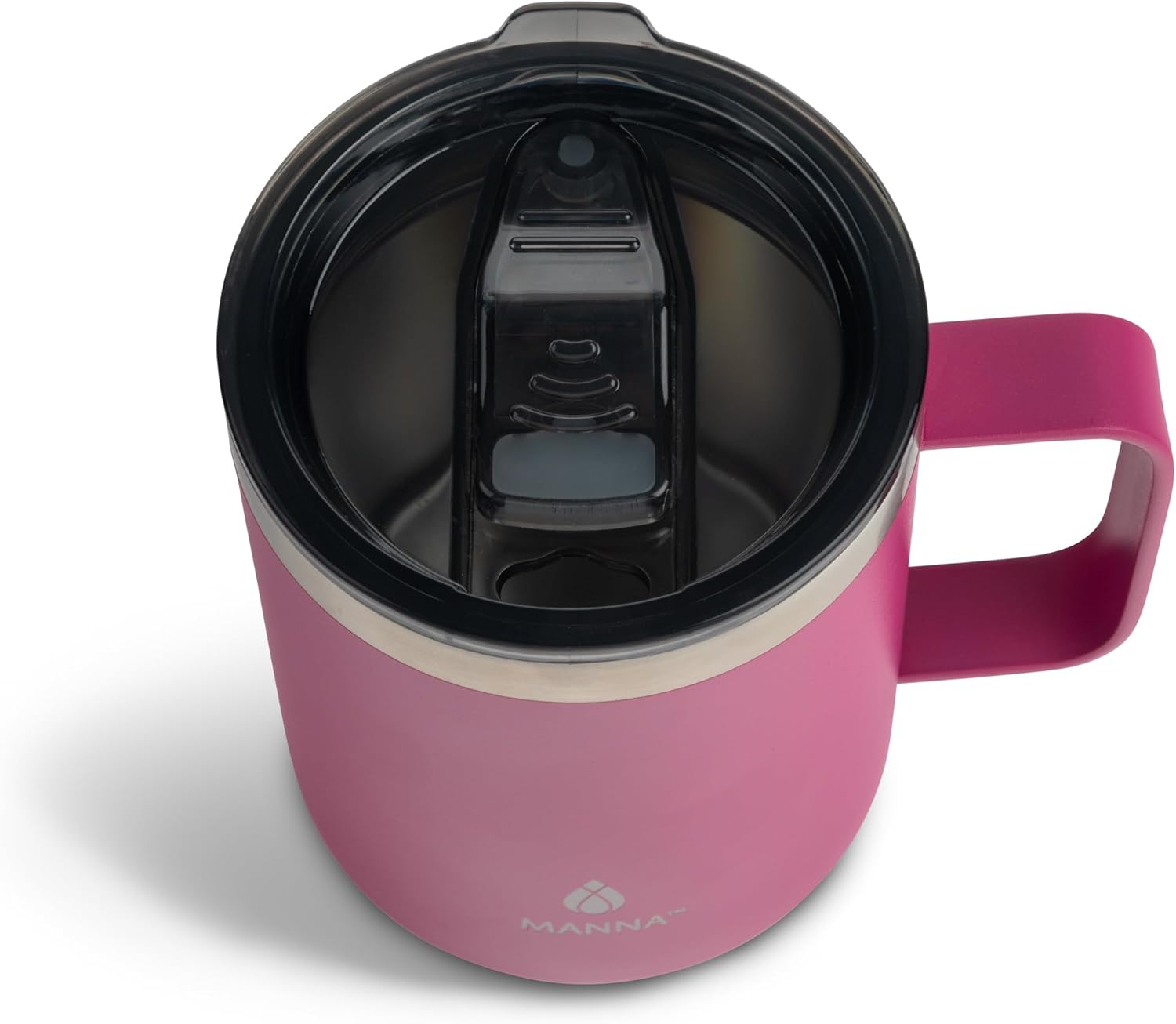 Manna Bluff Mug with Splash-proof Sliding Lid - 12 Oz - Orchid - Image 3