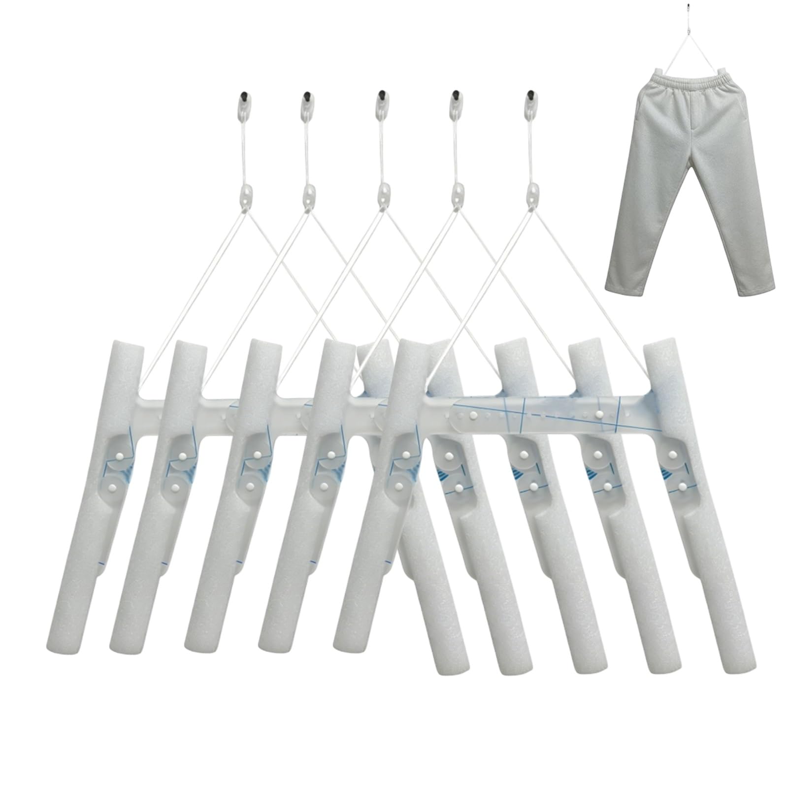 5 Pack Adjustable Mannequin Form Invisible Hanger, Invisible Clothing Mannequin Hanger with Foam Protection, Wall Mount Manners Coat Changer for Retail Boutique