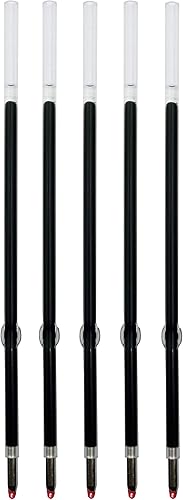 Miniatura 5 de Lenden Paquete de 5 bolígrafos de tinta de gel 2 en 1 de goma Comfort Soft Touch, punta capacitiva, punta media de metal premium, tinta negra,